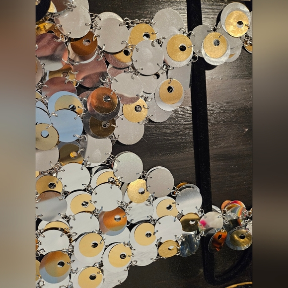 Rabanne H&M Sold Out Sequin Disc Mini Dress XS - Picture 10 of 13